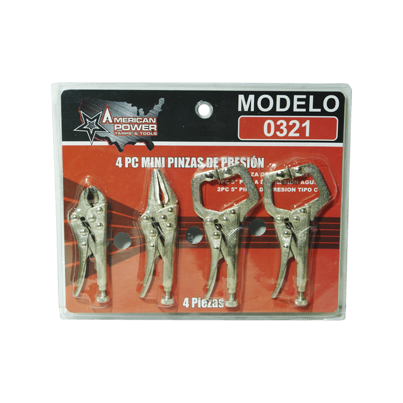 PINZA AMERICAN P T MINI PRESION JGO 4 PZ | 0321