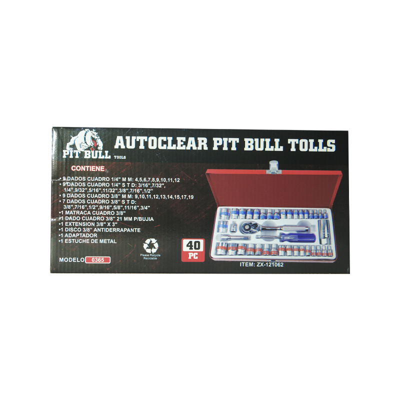 AUTOCLEAR PIT BULL TOLLS 40 PZ MET  0365 | 0365
