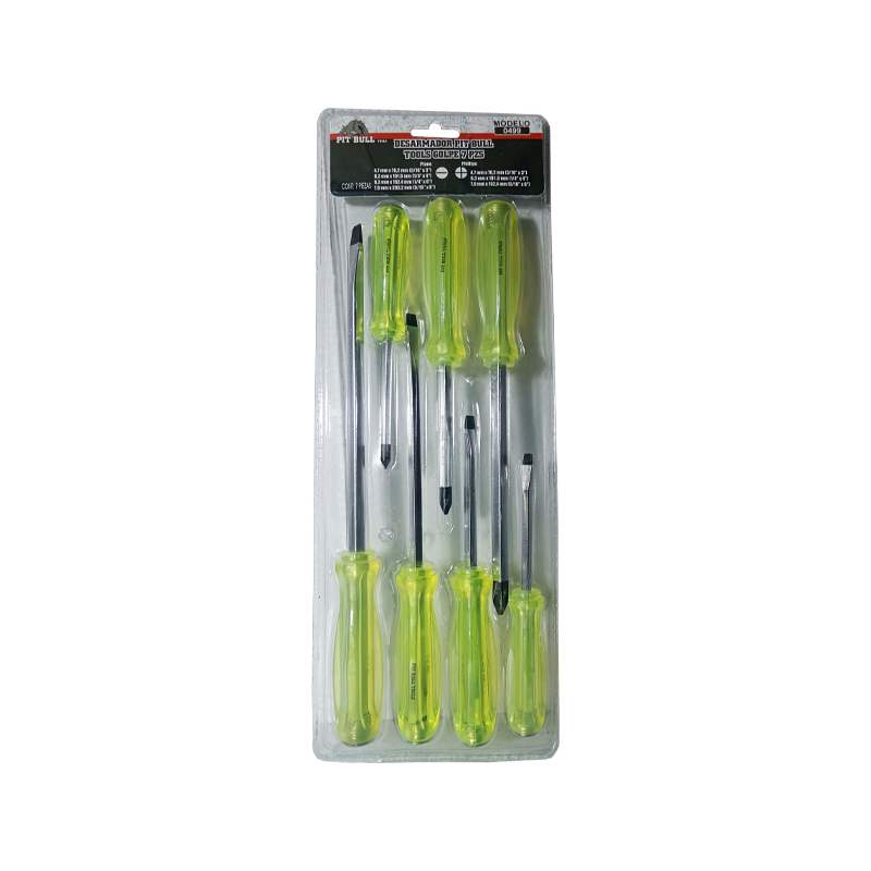 DESARMADOR PIT BULL TOOLS 7 PZ GOLPE HD | 0499