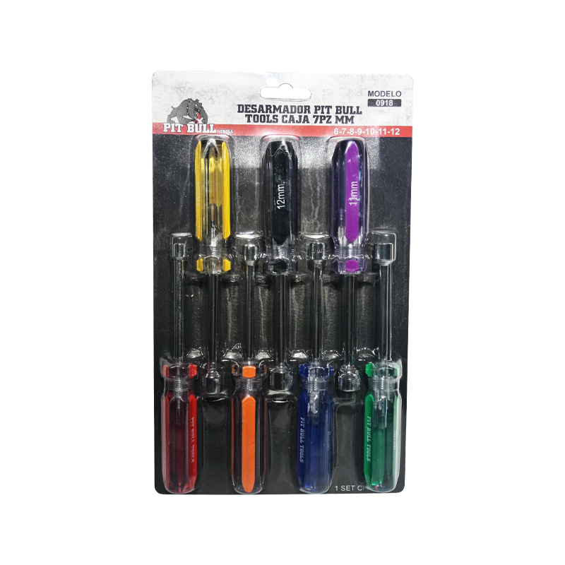 DESARMADOR PIT BULL TOOLS CAJA 7PZ MM | 0918