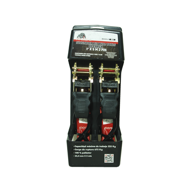 SUJETADOR PIT BULL T CARGA 1X 5M 2PZ | 0951