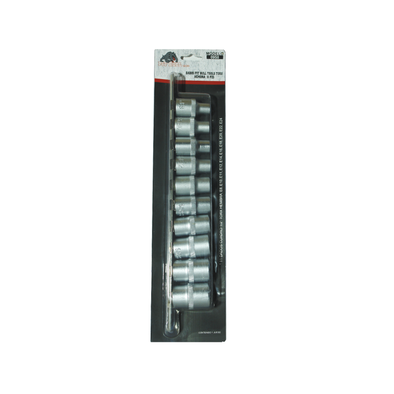 DADO PIT BULL TOOLS TORX HEMBRA 11 PZ | 0958