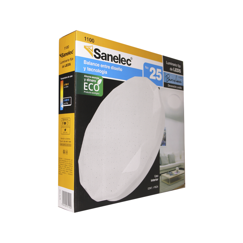 PLAFON SANELEC 18W BARCELONA | SE311009