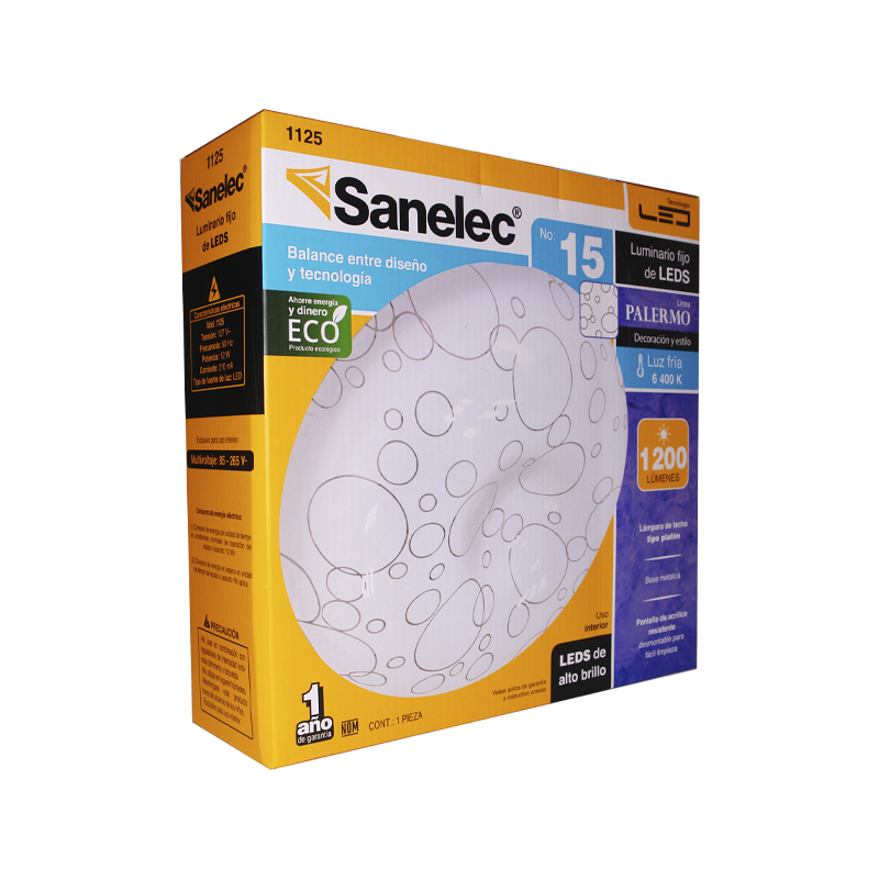 PLAFON SANELEC 12W PALERMO | SE311252 | 1125