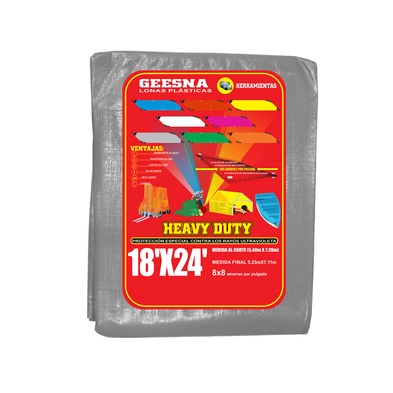 LONA GRIS LIG 18X24 ( 5.40X7.20)  GEESNA | 1896