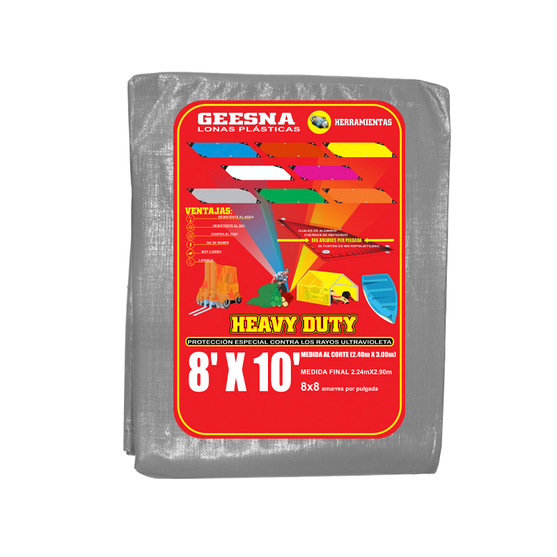 LONA GRIS LIG  8X10 ( 2.40X3.00)  GEESNA | 2287