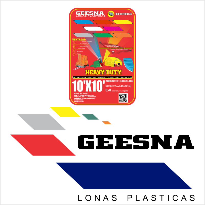 LONA GRIS LIG 10X18 ( 3.00X5.40)  GEESNA | 2379