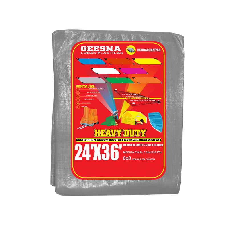 LONA GRIS LIG 24X36 ( 7.20X10.80)  GEESNA | 2401