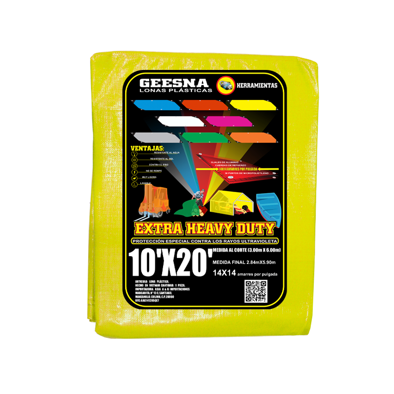 LONA AMAR PES 10X20 (3.00X6.00)  GEESNA | 2893