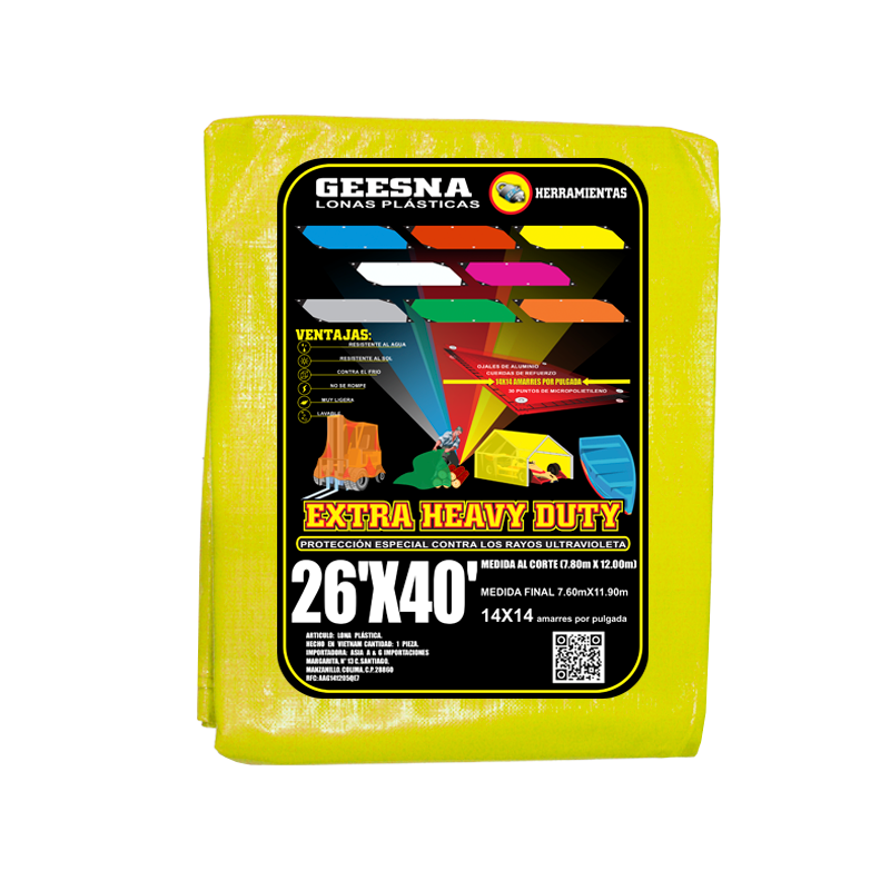 LONA AMAR PES 26X40 (7.80X12.00)  GEESNA | 2910