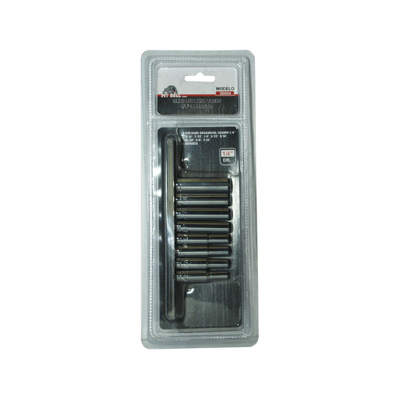 DADO PIT BULL TOOLS 1/4 9PZ STD | 30004