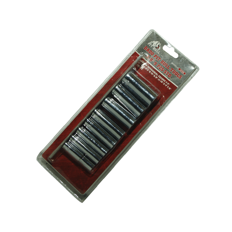 DADO PIT BULL TOOLS 3/8 9 PZS STD | 30008