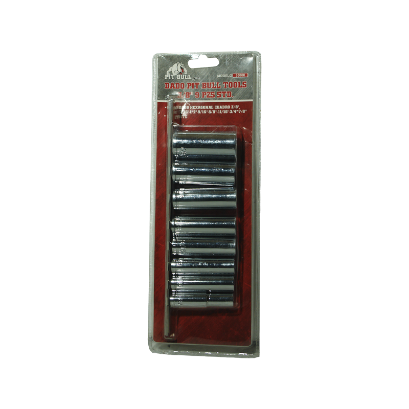 DADO PIT BULL TOOLS 3/8 9 PZS STD | 30008