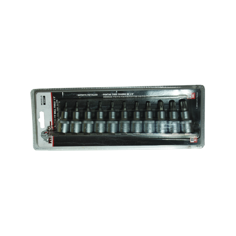 PUNTAS PIT BULL TOOLS 1/2 TORX 11 PZS | 30017