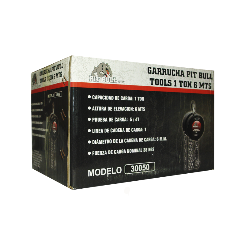 GARRUCHA PIT BULL TOOLS 1 TON 6 MTS | 30050