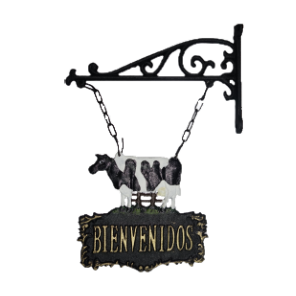 LETRERO BIENVENIDOS VACA | 30186