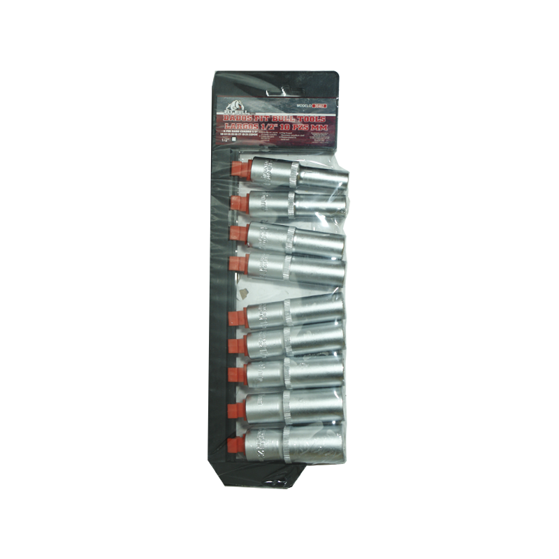 DADOS PIT BULL TOOLS LARGOS 1/2 9 PZS MM | 30402