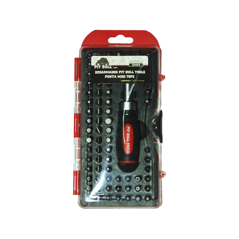 DESARMADOR PIT BULL TOOLS PUNTAS MINI 79 | 30405