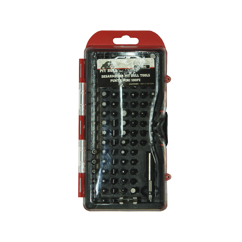 DESARMADOR PIT BULL TOOLS PUNTAS MIN 100 | 30406