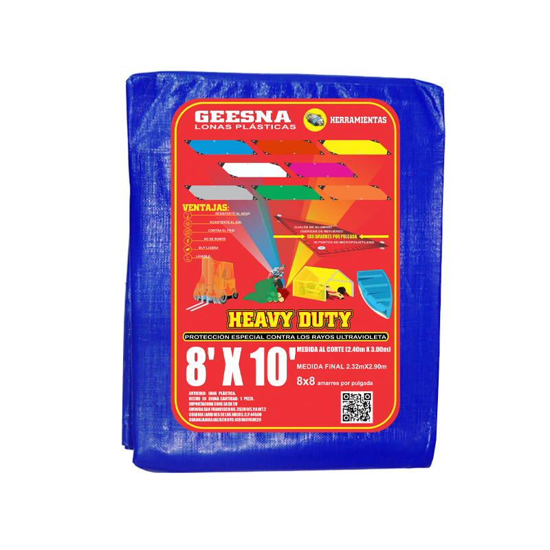 LONA AZUL LIG  8X10  ( 2.40X3.00)  GEESNA  | 33184