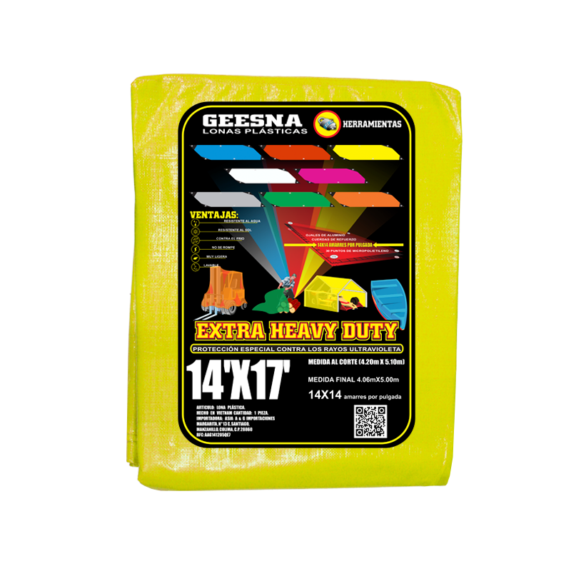 LONA AMAR PES 14X17 (4.20X5.10)  GEESNA | 33217