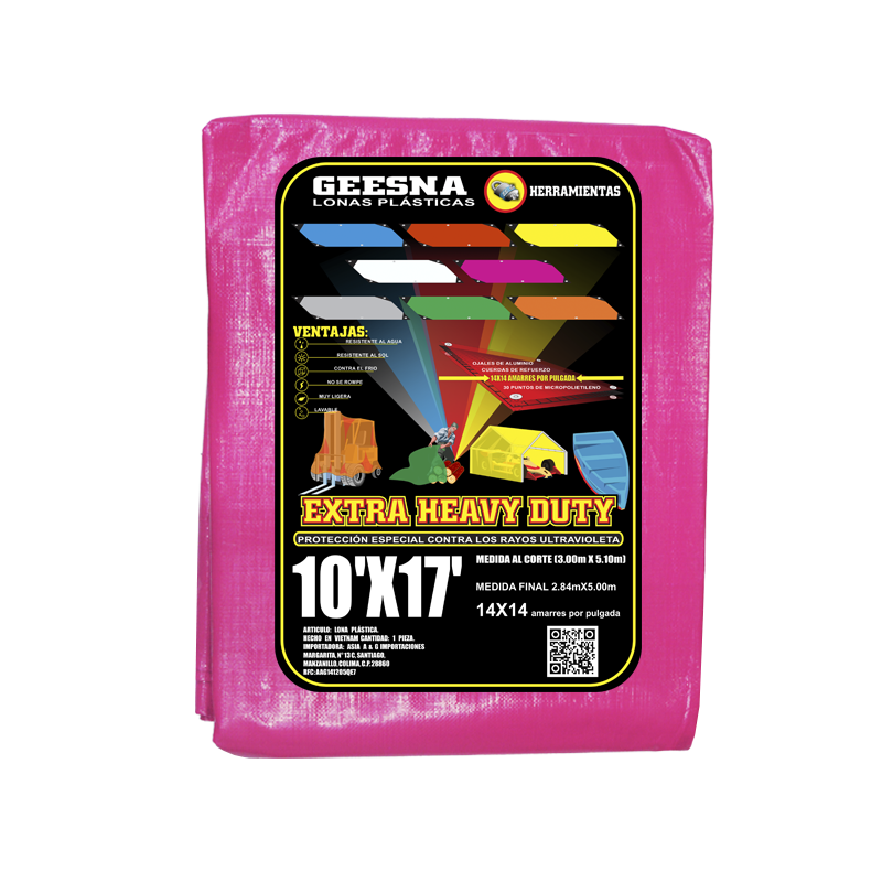 LONA ROSA PES 10X17 ( 3.00X5.10)  GEESNA | 33272