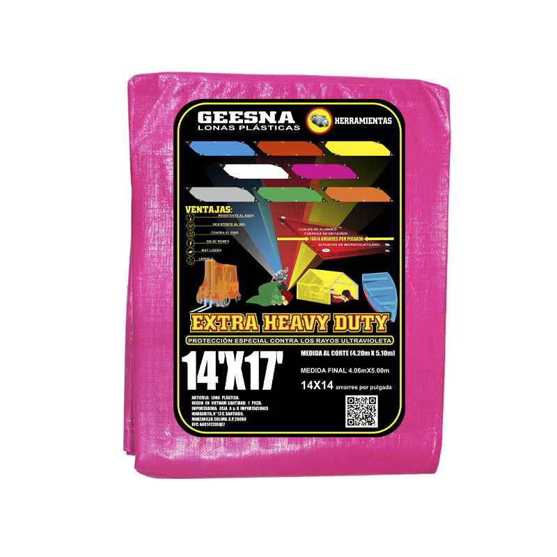 LONA ROSA PES 14X17 ( 4.20X5.10)  GEESNA | 33273