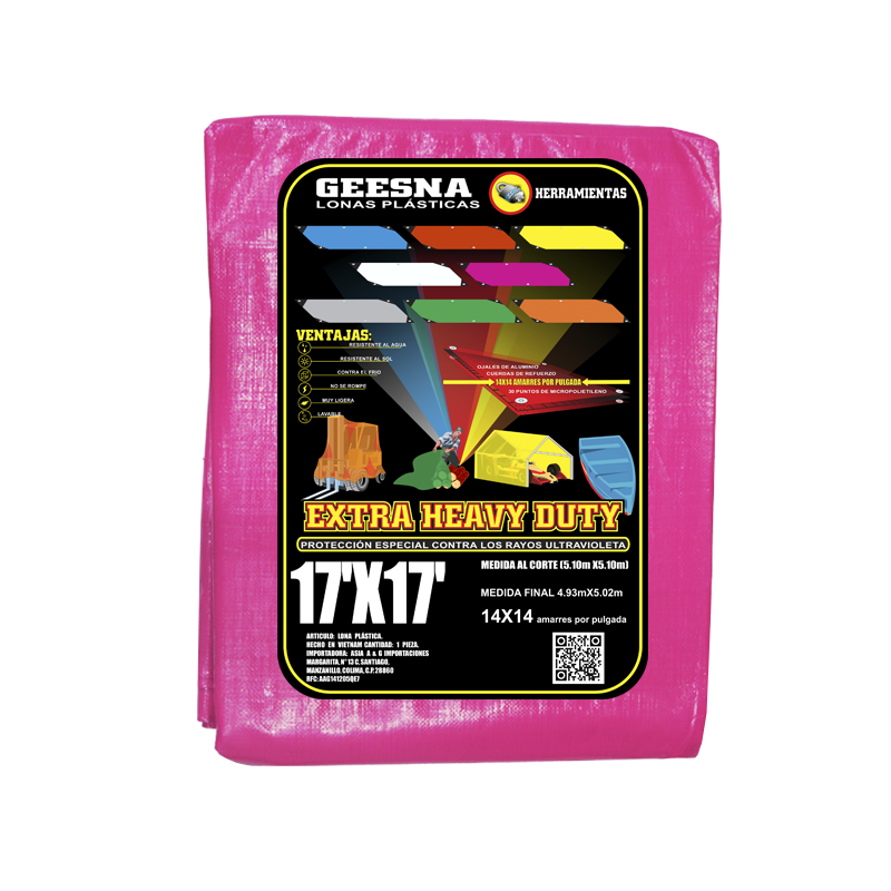 LONA ROSA PES 17X17 ( 5.10X5.10)  GEESNA | 33274