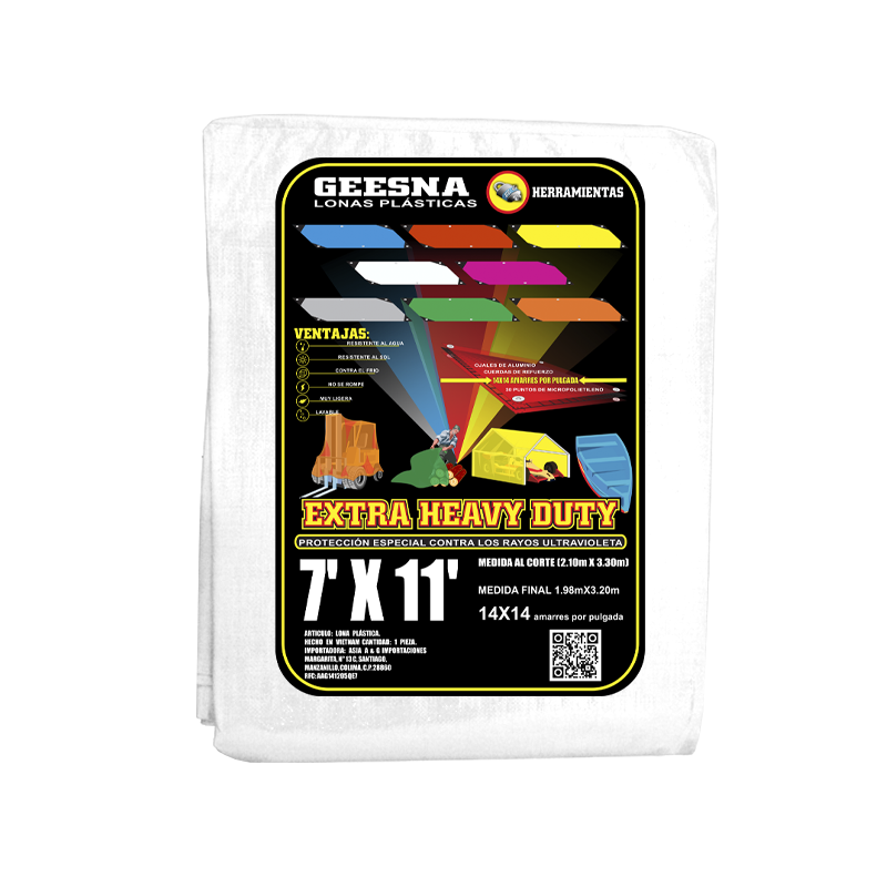 LONA BLCA PES  7X11 ( 2.10X3.30)  GEESNA | 33280