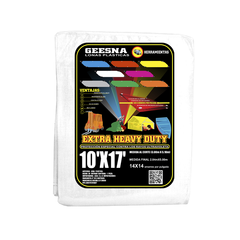 LONA BLCA PES 10X17 ( 3.00X5.10)  GEESNA | 33281