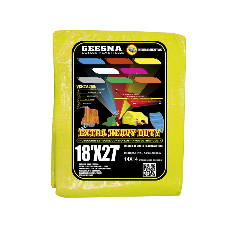 LONA AMAR PES 18X27 (5.40X8.10)  GEESNA | 33286