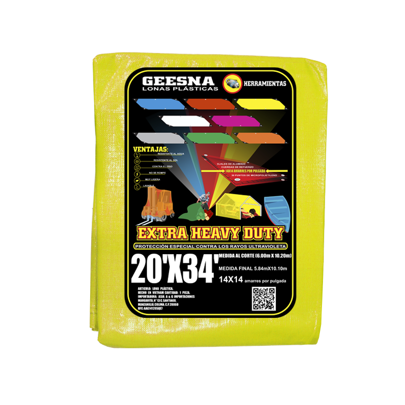 LONA AMAR PES 20X34 (6.00X10.20)  GEESNA | 33301