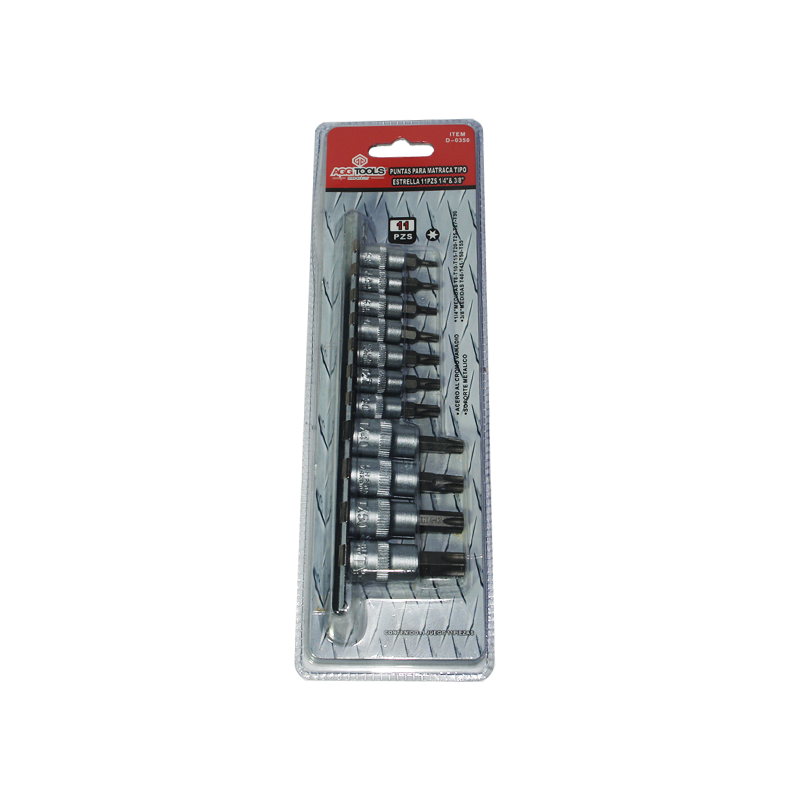 DADO AGG PUNTA TORX TAMPERS 11 PZS 1/4-3/8 | 34012