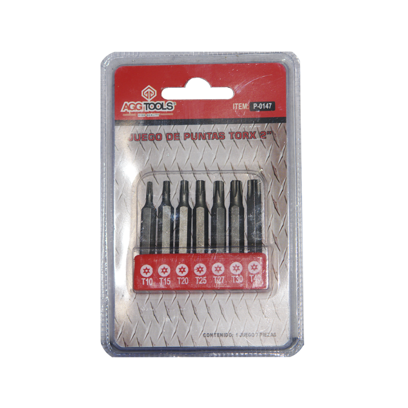 PUNTAS TORX TAMPERS AGG T10-T40 7 PZS 2 | 34031