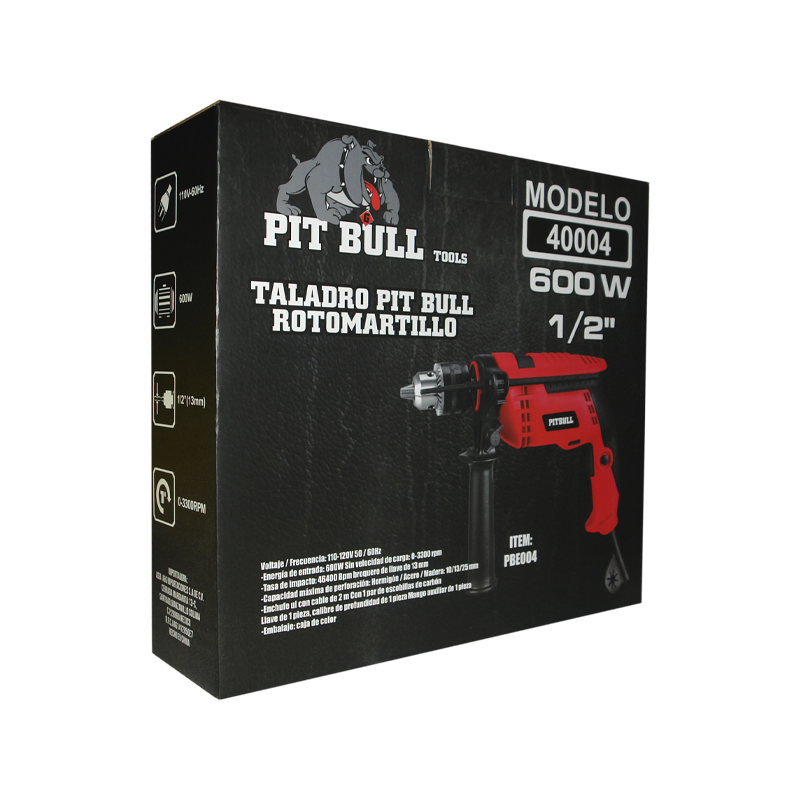 TALADRO PIT BULL ROTOMARTILLO 600 W | 40004
