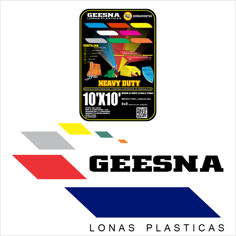 LONA VERD LIG  5X7 ( 1.50X2.10)  GEESNA | 4043