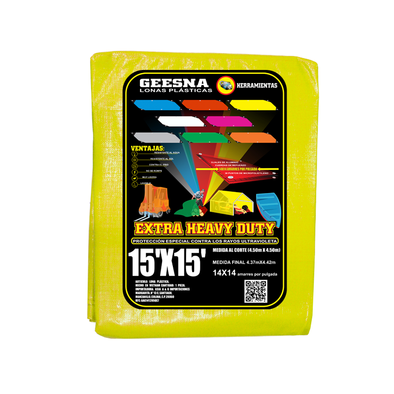 LONA AMAR PES 15X15 (4.50X4.50)  GEESNA | 4865