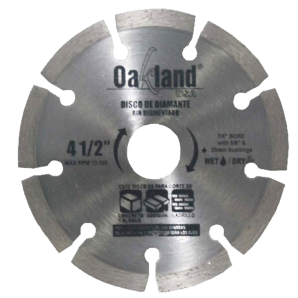 DISCO OAKLAND DIAMANTE 4 1/2 SEGMENTADO | 5893