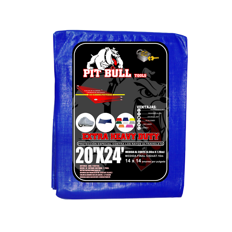 LONA PIT BULL AZUL 20X24  ( 6.00X7.20) | 60047