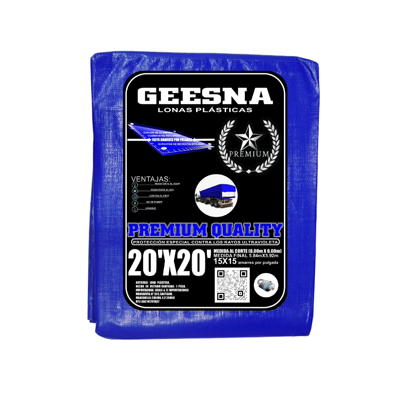 LONA AZGR 220G 18X24 (5.40X7.20) GEESNA | 60143