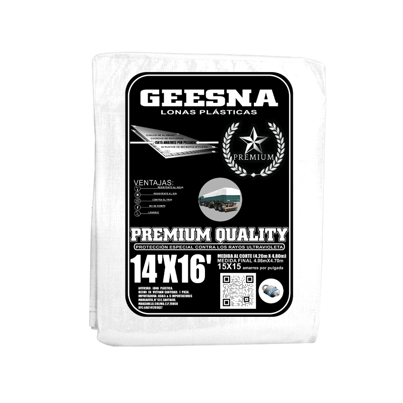 LONA BLCA 220G 14X16 ( 4.20X4.80) GEESNA | 60161
