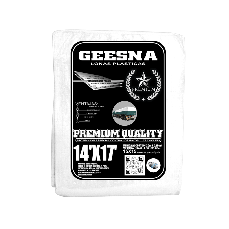 LONA BLCA 220G 14X17 ( 4.20X5.10) GEESNA | 60162