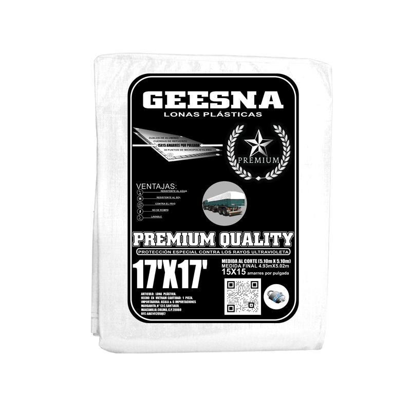 LONA BLCA 220G 17X17 ( 5.10X5.10) GEESNA | 60166