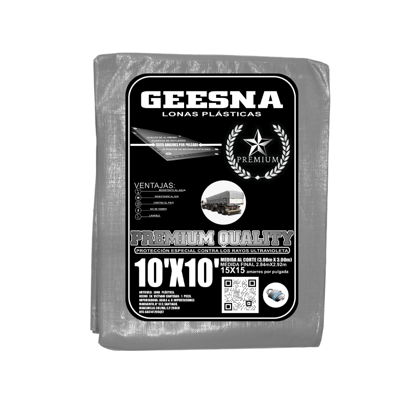 LONA GRNG 220G 10X10 ( 3.00X3.00) GEESNA | 60181