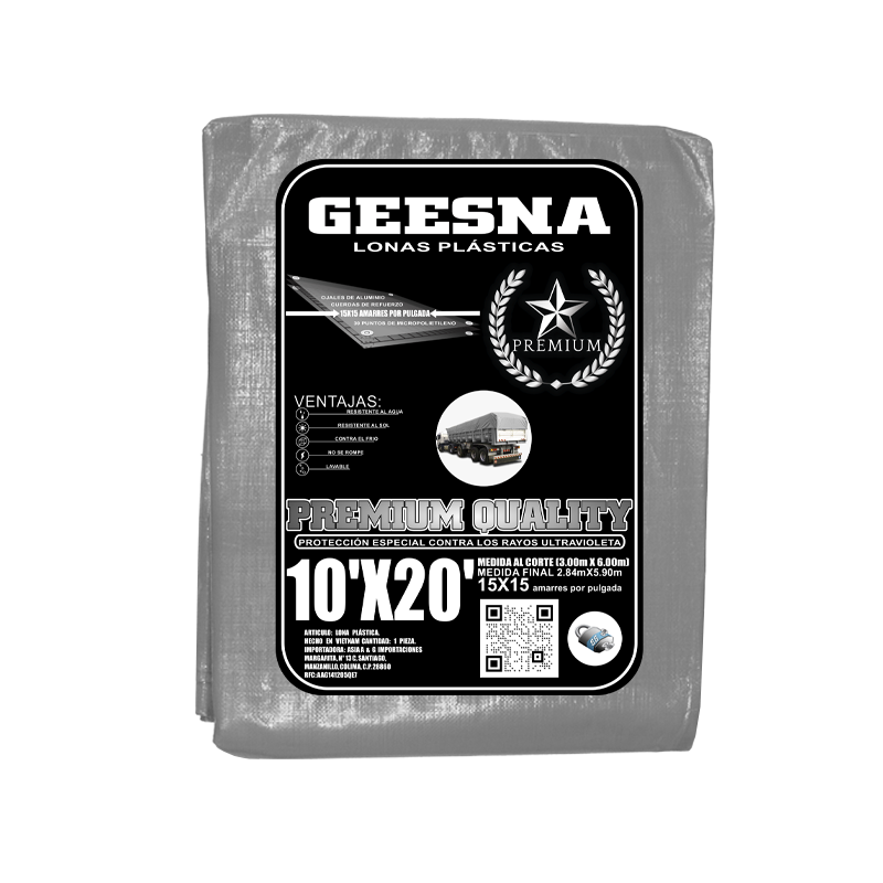 LONA GRNG 220G 10X20 ( 3.00X6.00) GEESNA | 60183