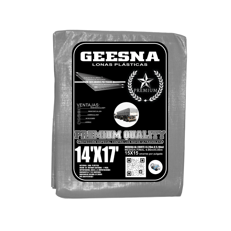 LONA GRNG 220G 14X17 ( 4.20X5.10) GEESNA | 60187