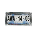 PORTA PLACA AW CHOPPER CROMO | 70578