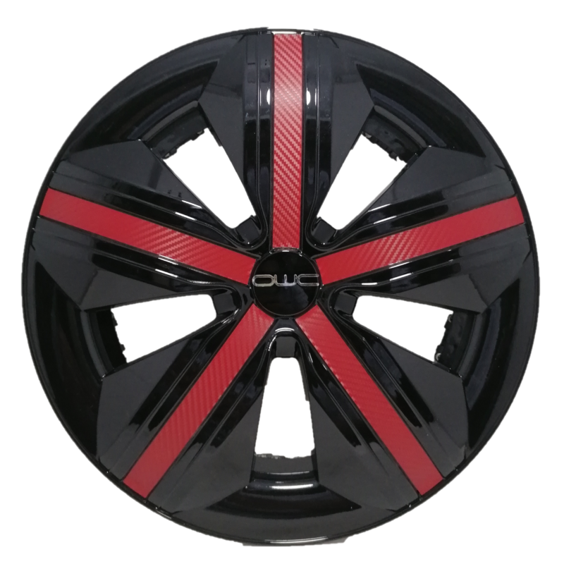 TAPONES AW LLANTA RIN 13  NEGRO-ROJO | 70626