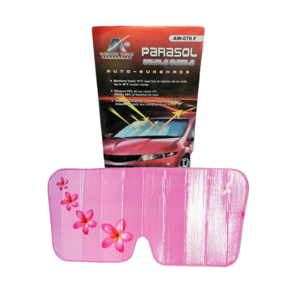 PARASOL DOBLE BURBUJA ROSA | 70671