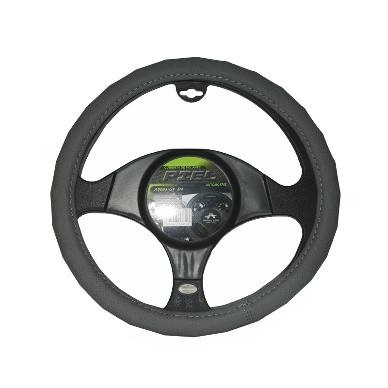 FUNDA VOLANTE PIEL GRIS | 70726